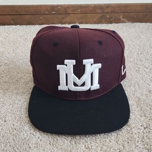 University Of Montana Maroon Snapback Cap